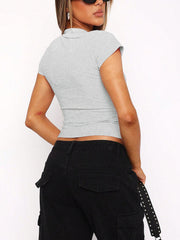 Camiseta de manga corta con cuello Johnny Devine