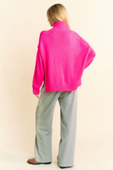 Pantalones anchos con cintura elástica y diamantes de imitación de Davi & Dani