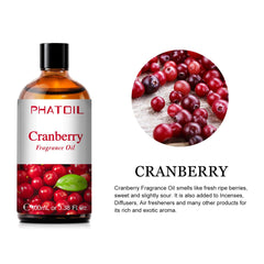 100ml Coconut Fragrance Oil: Candle and Soap Making with Mango, Apple, Banana, Grape, Cherry, Watermelon, Lemon, Passion Fruit Flavoring Cranberry / 100ml / United States