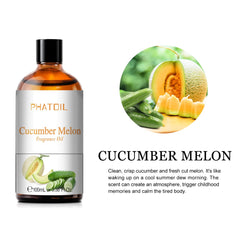 100ml Coconut Fragrance Oil: Candle and Soap Making with Mango, Apple, Banana, Grape, Cherry, Watermelon, Lemon, Passion Fruit Flavoring Cucumber Melon / 100ml / United States