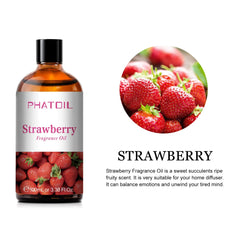 100ml Coconut Fragrance Oil: Candle and Soap Making with Mango, Apple, Banana, Grape, Cherry, Watermelon, Lemon, Passion Fruit Flavoring Strawberry / 100ml / United States