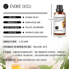 100ml Essential Oils for Diffuser and Humidifier: Vanilla, Eucalyptus, Jasmine, Rose, Lavender, Rosemary, Peppermint, Tea Tree