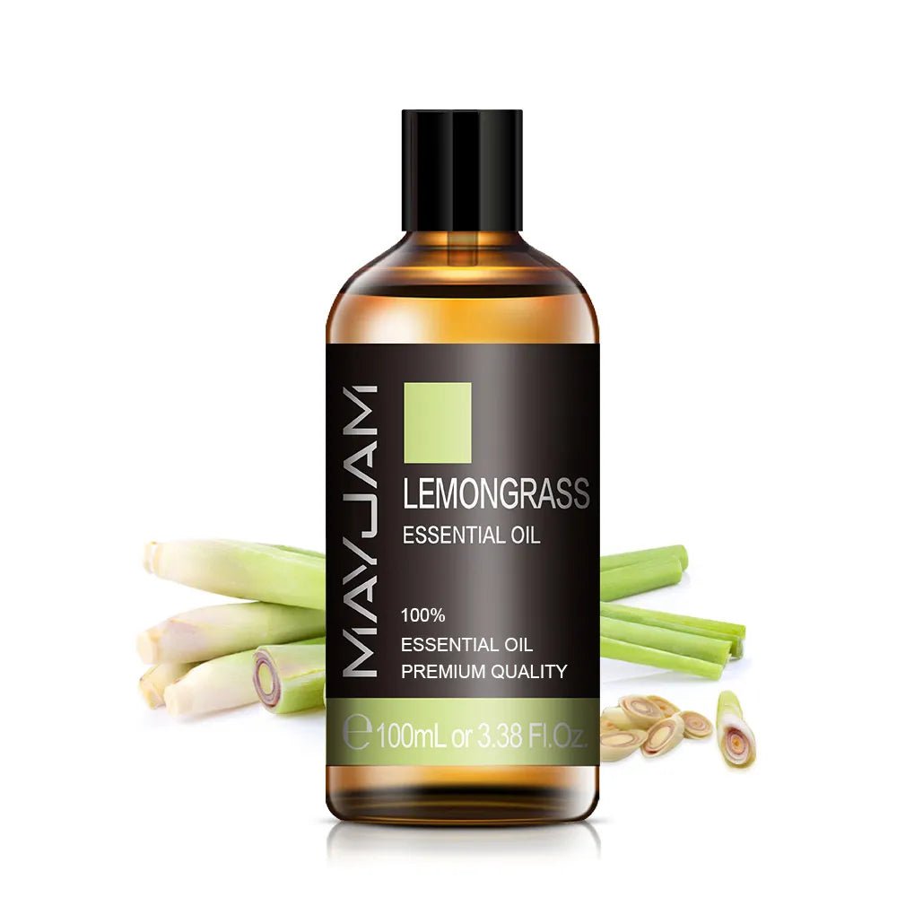 100ml Essential Oils for Humidifier - Aromatic Diffuser, Lavender, Eucalyptus, Rose, Ginger, Lemongrass - Fragrance Oil for Making Candles Lemongrass / 100ml / Poland