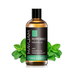 100ml Essential Oils for Humidifier - Aromatic Diffuser, Lavender, Eucalyptus, Rose, Ginger, Lemongrass - Fragrance Oil for Making Candles Peppermint / 100ml / Poland