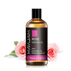 100ml Essential Oils for Humidifier - Aromatic Diffuser, Lavender, Eucalyptus, Rose, Ginger, Lemongrass - Fragrance Oil for Making Candles Rose / 100ml / Poland