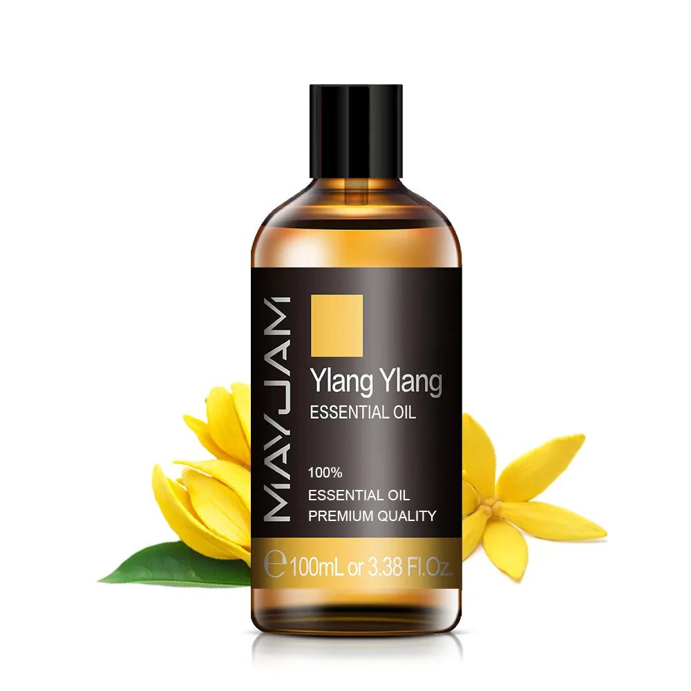 100ml Essential Oils for Humidifier - Aromatic Diffuser, Lavender, Eucalyptus, Rose, Ginger, Lemongrass - Fragrance Oil for Making Candles Ylang Ylang / 100ml / Poland