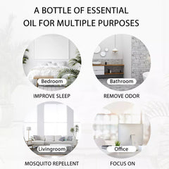 100ml Juniper Sage Essential Oil Diffuser: Massage with Pure Natural Oils - Geranium, Ginger, Black Pepper, Basil, Vetiver Aroma