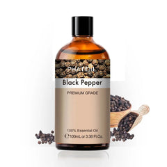 100ml Pure Natural Essential Oils Diffuser: Skin Care with Rose, Orange, Lemon, Lavender, Rose Geranium, Chamomile, Avocado Aroma Oil Black Pepper / 100ml / United States