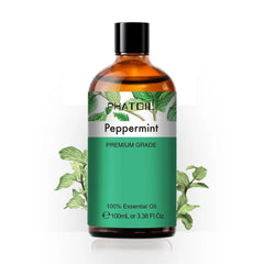 100ml Pure Natural Essential Oils Diffuser: Skin Care with Rose, Orange, Lemon, Lavender, Rose Geranium, Chamomile, Avocado Aroma Oil Peppermint / 100ml / United States