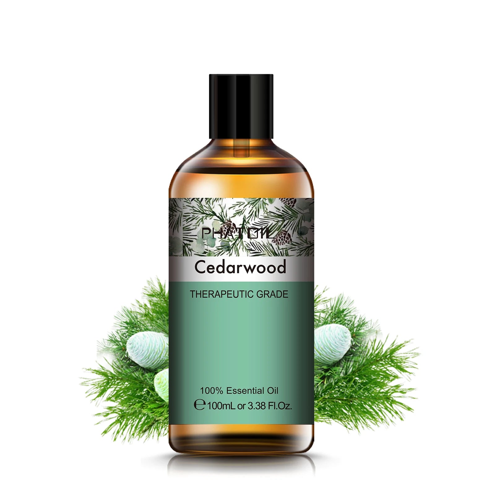 100ml Pure Natural Rose Essential Oil: Humidifier Diffuser Lavender, Vanilla, Peppermint, Geranium, Cloves, Basil, Tea Tree Aroma Oil