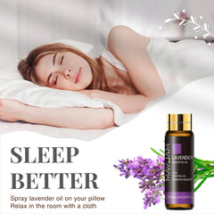10ml Pure Lavender, Eucalyptus, Rose, Lemon, Jasmine, Vanilla, Mint, Sandalwood, Bergamot, Tea Tree Essential Oils for Diffuser Aroma