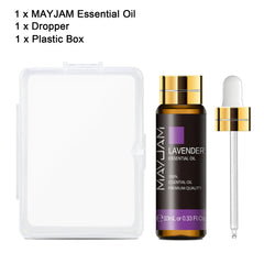 10ml Pure Lavender, Eucalyptus, Rose, Lemon, Jasmine, Vanilla, Mint, Sandalwood, Bergamot, Tea Tree Essential Oils for Diffuser Aroma