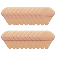 12Pc Velvet Triangle Makeup Sponges for Face and Eyes 20pcs-skin-color