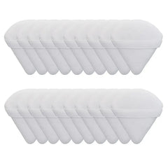 12Pc Velvet Triangle Makeup Sponges for Face and Eyes 20pcs-white