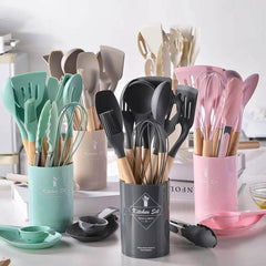 12PCS Non-Stick Silicone Kitchen Utensils Set