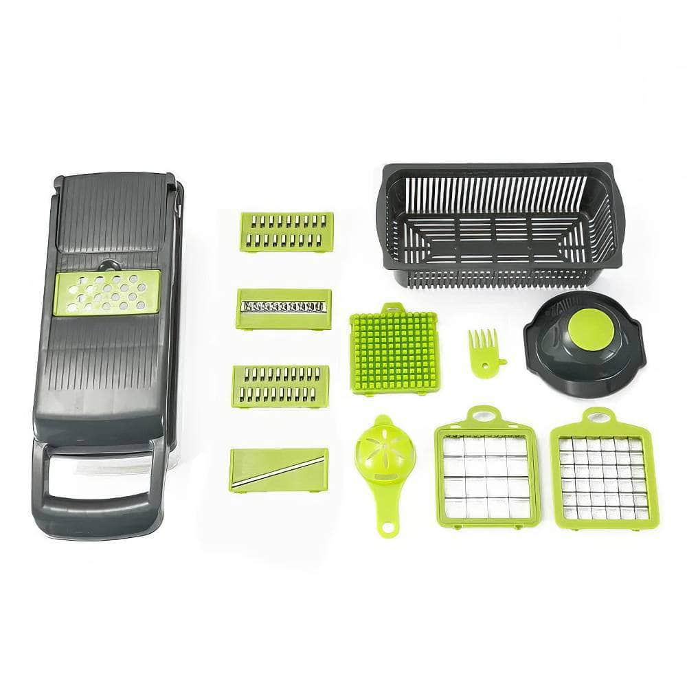 14/16-in-1 Multifunctional Vegetable Chopper 14 in 1 grey