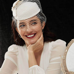 14K Gold Blue Opal Gemstone Vintage Earrings