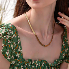 14k Gold Gemstone Crystal Necklace Gold