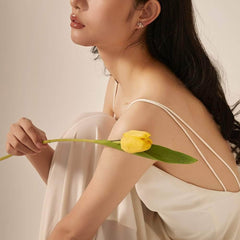 14K Gold Paved Crystal Bee Stud Earrings