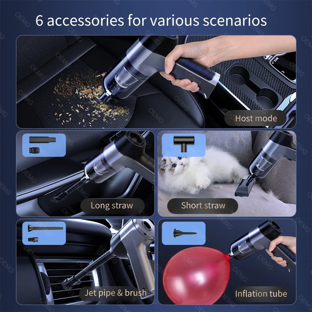 150,000PA Wireless Car Vacuum Cleaner