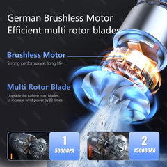 150,000PA Wireless Car Vacuum Cleaner