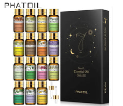 15Pc Gift Set Pure Essential Oils - Natural Plant Aroma for Essential Oil Diffuser - Eucalyptus, Vanilla, Mint, Lavender, Rose, Tea Tree