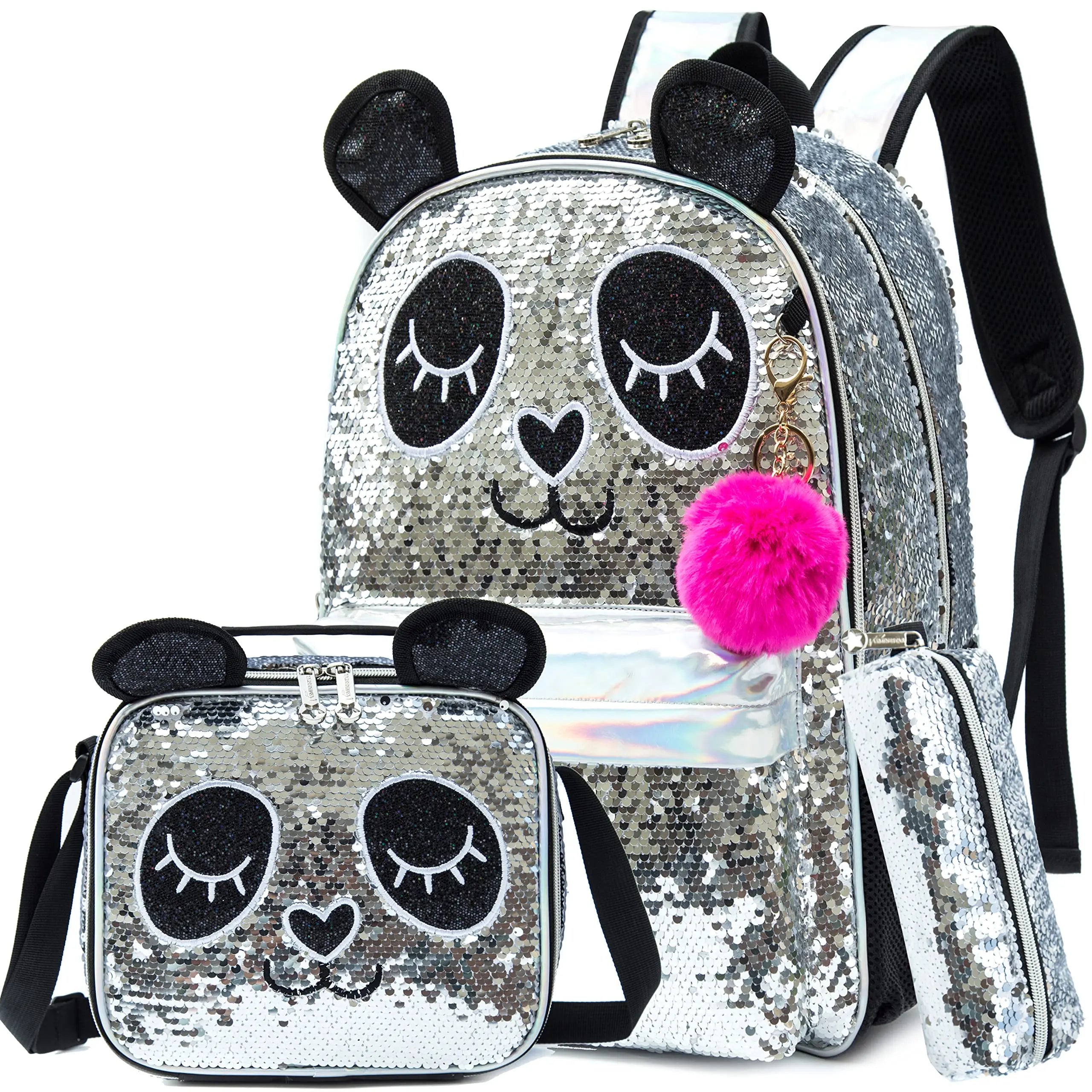 16" Girls' School Backpack Set - 3pcs with Lunch Box 11901-3yinsePanda