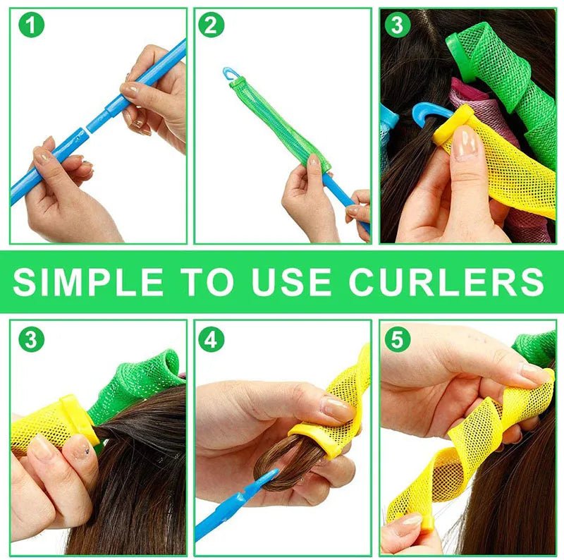 18Pcs Set of Magic Hair Curler Wave Formers 18Pcs Set