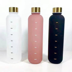 1L Bottle With Time Marker 1000ml / White