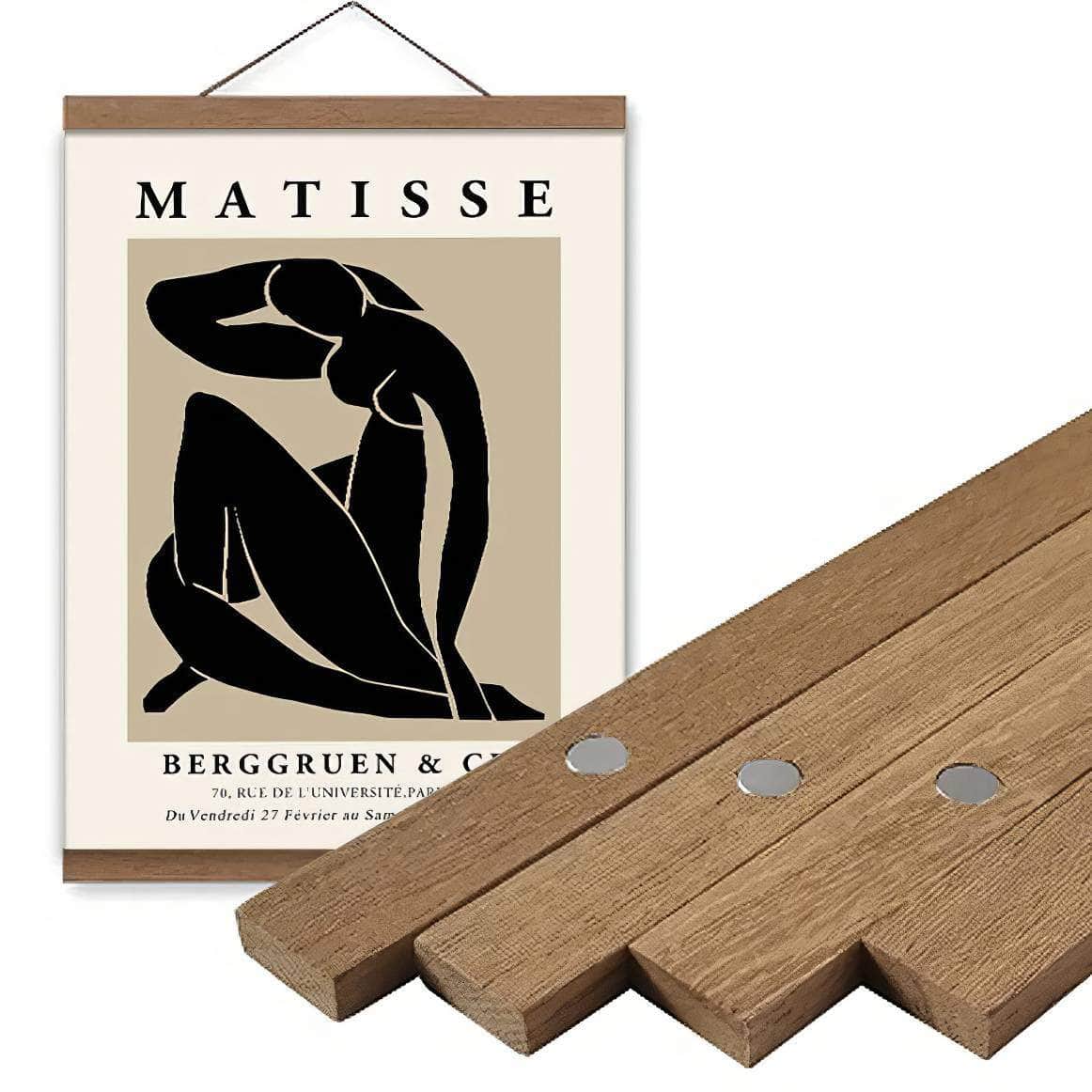 1PC Magnetic Wooden Picture Hanger