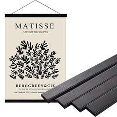1PC Magnetic Wooden Picture Hanger Black Wood / 21cm(8.3IN)