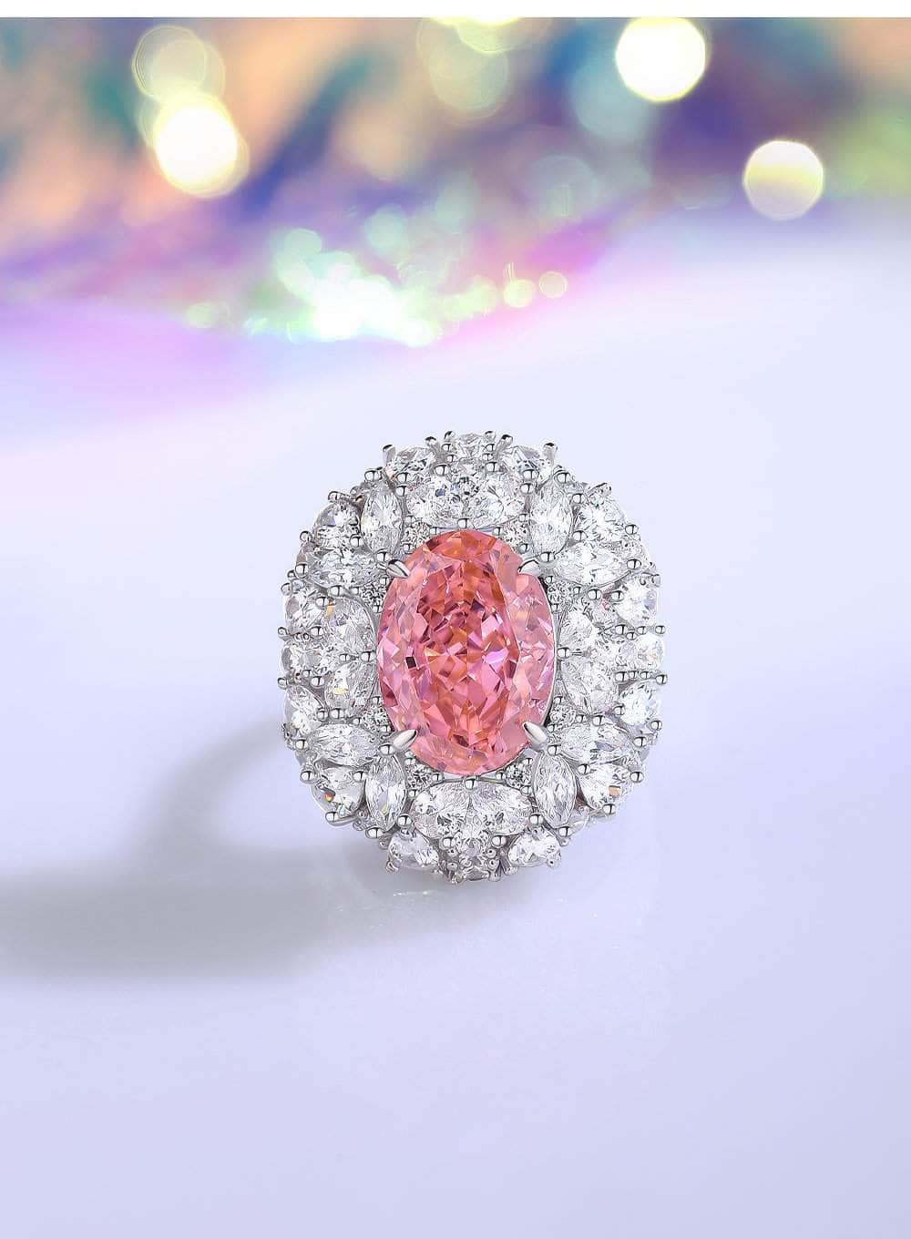 2.32 Ct Prong-Setting Lab-Generated Diamond Cocktail Halo Ring