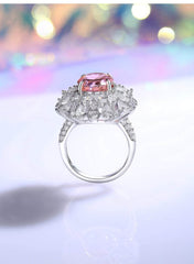 2.32 Ct Prong-Setting Lab-Generated Diamond Cocktail Halo Ring