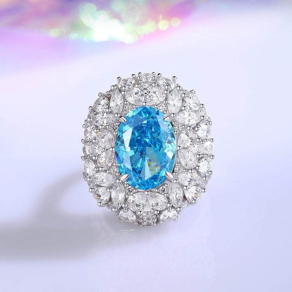 2.32 Ct Prong-Setting Lab-Generated Diamond Cocktail Halo Ring