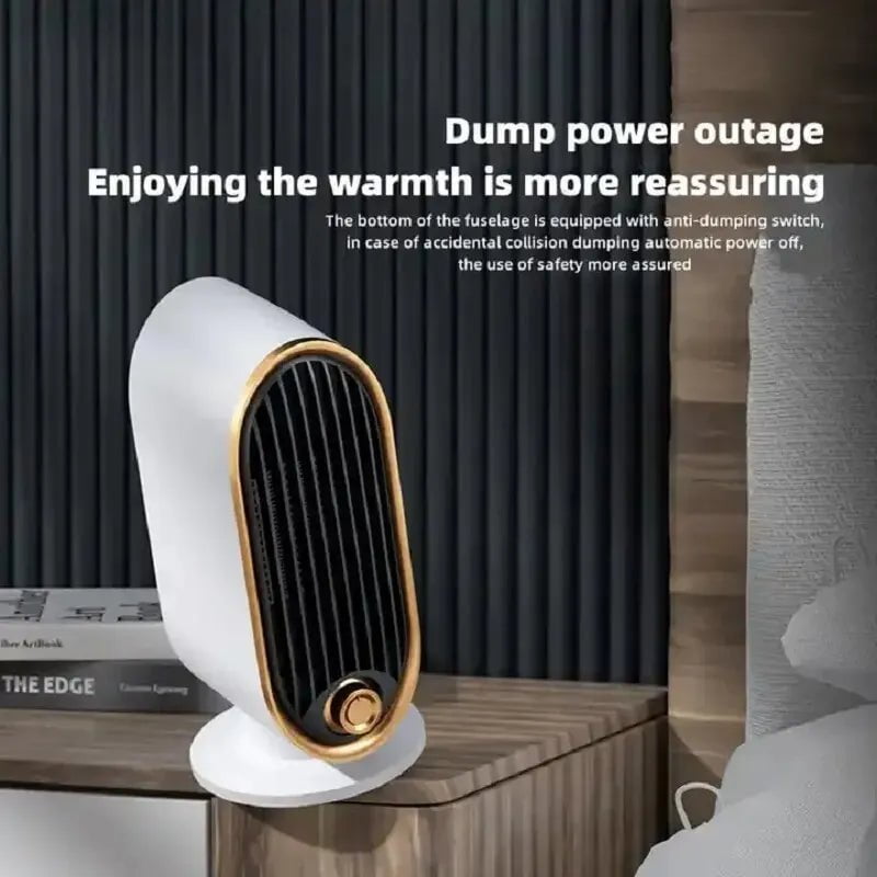 2-in-1 Portable PTC Ceramic Fan Heater EU-White