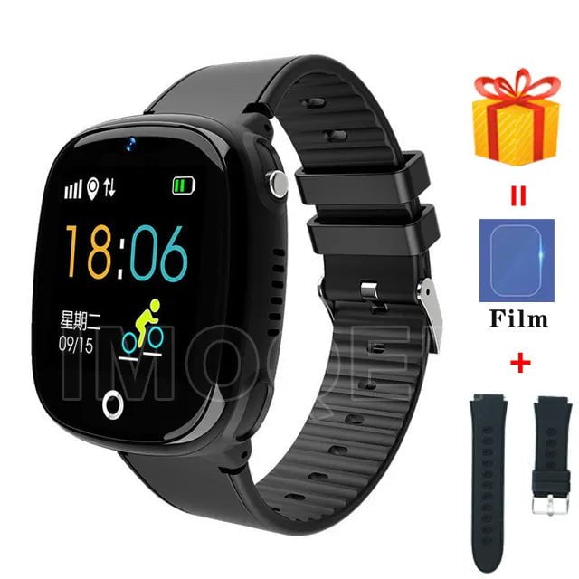 2023 Kids Smart Watch Black gift / Russian language
