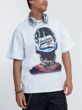 Men's short-sleeve graphic T-shirt made from pure cotton fabric.