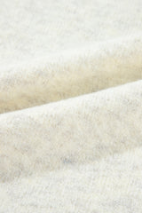 Suéter con ribete acanalado y detalle de puntada en contraste