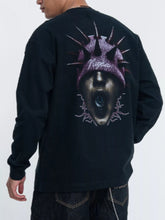Men's long-sleeve graphic T-shirt made from pure cotton fabric.