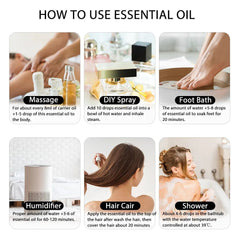 3.4oz 100ml Lemongrass Aromatic Essential Oil: Natural Mint, Citronella, Tea Tree, Vanilla, Juniper, Geranium, Chamomile, Jojoba Oil
