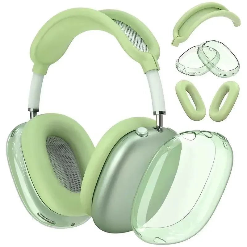 3-in-1 Shockproof TPU Cover for AirPods Max 3 in 1 Case green / For AirPods Max