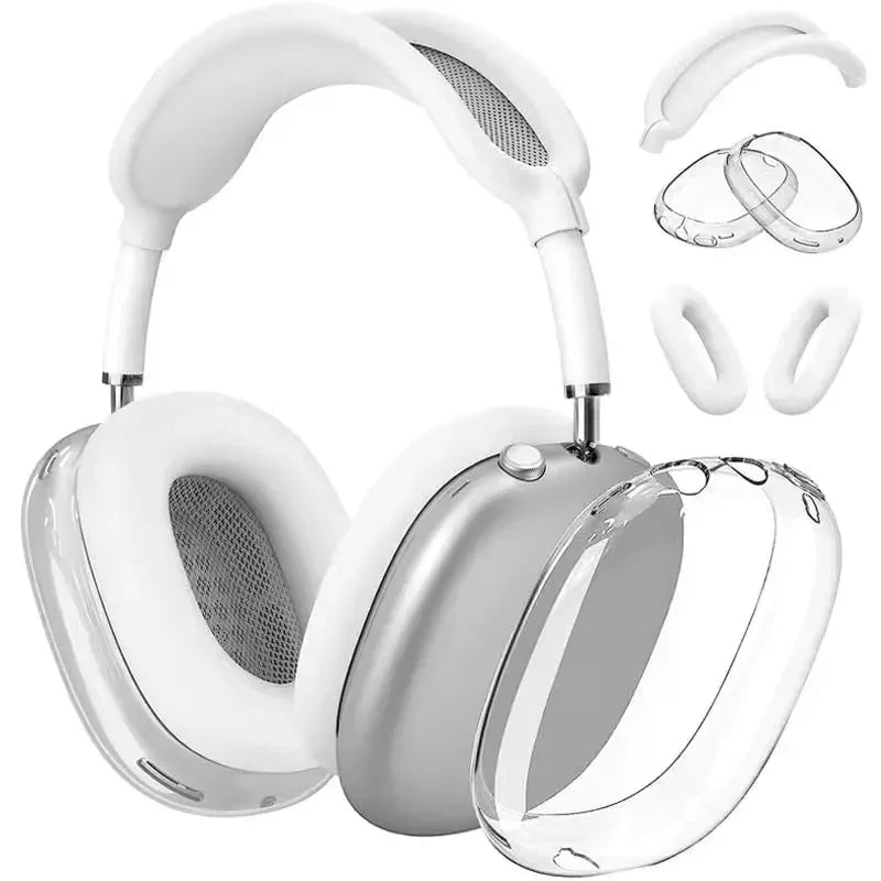 3-in-1 Shockproof TPU Cover for AirPods Max 3 in 1 Case white / For AirPods Max