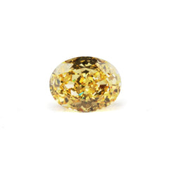 3 Set Canary Yellow Oval Cut Lab Grown Diamond Gemstone