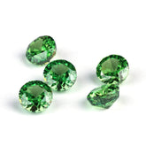 3 Set Emerald Round Cut Lab Grown Diamond Gemstone 4mm / Emerald / Round