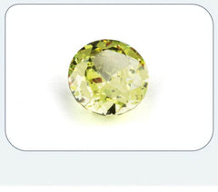 3 Set Lemon Quartz Round Cut Lab Grown Diamond Gemstone