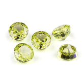 3 Set Lemon Quartz Round Cut Lab Grown Diamond Gemstone 4mm / Lemon Quartz / Round