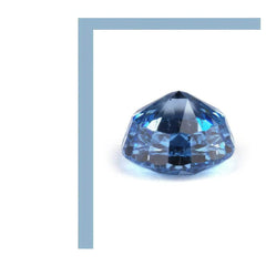 3 Set Of Blue Sapphire Round Cut Lab Grown Diamond Gemstone