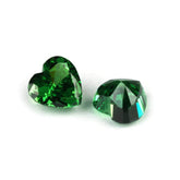 3 Set Of Emerald Heart Cut Lab Grown Diamond Gemstone