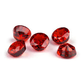 3 Set Ruby Round Cut Lab Grown Diamond Gemstone 4mm / Ruby / Round