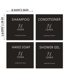 300/500ml Soap Pump Dispenser - Bathroom, Shampoo, Kitchen Dish Wood Pump Bottle, Refillable Shower Gel, Hand Liquid Storage Container 1 set sticker 4